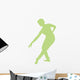 Ballet Silhouette Lime Green Wall Decal