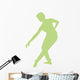 Ballet Silhouette Lime Green Wall Decal