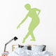 Ballet Silhouette Lime Green Wall Decal