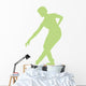 Ballet Silhouette Lime Green Wall Decal