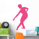 Ballet Silhouette Hot Pink Wall Decal