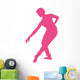 Ballet Silhouette Hot Pink Wall Decal