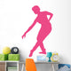 Ballet Silhouette Hot Pink Wall Decal