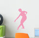 Ballet Silhouette Pink Wall Decal