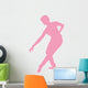 Ballet Silhouette Pink Wall Decal