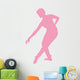 Ballet Silhouette Pink Wall Decal