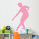 Ballet Silhouette Pink Wall Decal