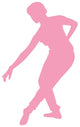 Ballet Silhouette Pink Wall Decal