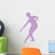 Ballet Silhouette Style Lavender Wall Decal