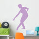 Ballet Silhouette Style Lavender Wall Decal