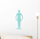 Blue First Position Ballerina Wall Decal