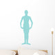 Blue First Position Ballerina Wall Decal
