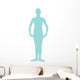 Blue First Position Ballerina Wall Decal