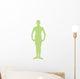 Green First Position Ballerina Wall Decal