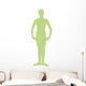 Green First Position Ballerina Wall Decal