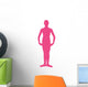 Hot-pink First Position Ballerina Wall Decal