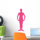 Hot-pink First Position Ballerina Wall Decal