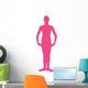 Hot-pink First Position Ballerina Wall Decal