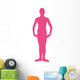 Hot-pink First Position Ballerina Wall Decal