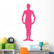 Hot-pink First Position Ballerina Wall Decal