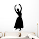 Black Ballet Silhouette Wall Decal