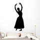 Black Ballet Silhouette Wall Decal