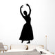 Black Ballet Silhouette Wall Decal