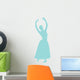 Ballet Silhouette Light Blue Wall Decal