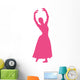 Ballet Silhouette Hot Pink Wall Decal