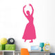 Ballet Silhouette Hot Pink Wall Decal
