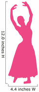 Ballet Silhouette Hot Pink Wall Decal