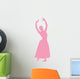 Ballet Silhouette Pink Wall Decal