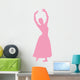 Ballet Silhouette Pink Wall Decal