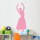 Ballet Silhouette Pink Wall Decal