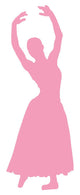 Ballet Silhouette Pink Wall Decal