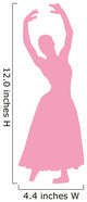 Ballet Silhouette Pink Wall Decal