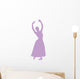 Ballet Silhouette Lavender Wall Decal