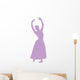 Ballet Silhouette Lavender Wall Decal