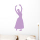 Ballet Silhouette Lavender Wall Decal