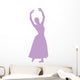 Ballet Silhouette Lavender Wall Decal