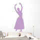 Ballet Silhouette Lavender Wall Decal