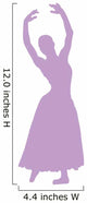 Ballet Silhouette Lavender Wall Decal