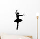 Black Ballet Silhouette Wall Decal