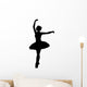 Black Ballet Silhouette Wall Decal