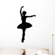 Black Ballet Silhouette Wall Decal