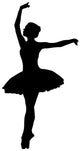 Black Ballet Silhouette Wall Decal