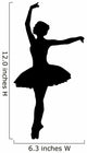Black Ballet Silhouette Wall Decal