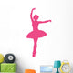 Ballet Silhouette Hot Pink Wall Decal
