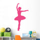 Ballet Silhouette Hot Pink Wall Decal