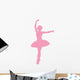 Ballet Silhouette Pink Wall Decal